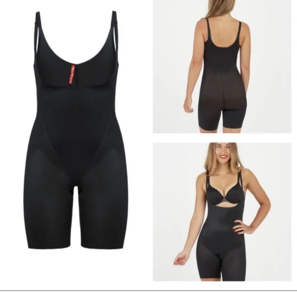 Spanx Black Open Bust Shapewear size L